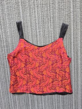 Vintage 90s Silk Blend Crop Top